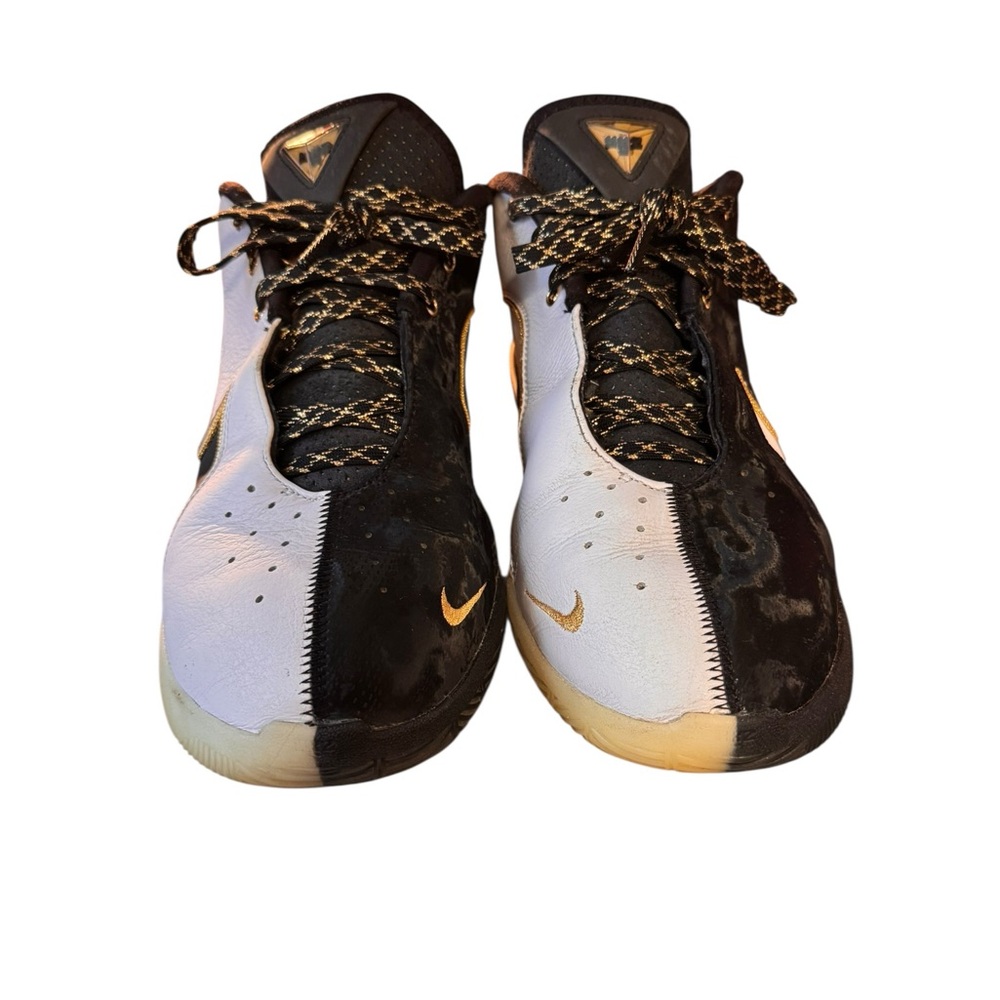 Used Nike LeBron 22 Mogul Basketball Shoes Black Gold White HV8454-100 Men SZ 10